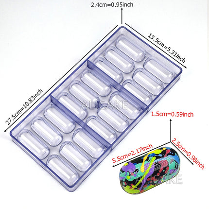 3D Polycarbonate Chocolate Molds Sphere Diamond Chocolate Bombs Bonbons Candy Bar Professional Confectionery Baking Pastry Tools