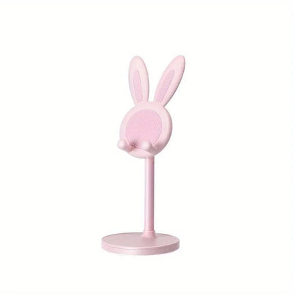 Cute Rabbit Mobile Phone Stand Desktop Can Be Lifted And Adjusted Desktop Lazy Person Selfie Watch Video Music Support Bracket