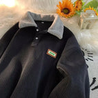 3xl / Black 3056 (corduroy plus velvet)