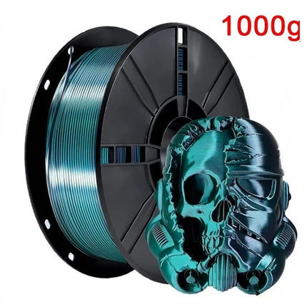 Dual Color Filament Silk PLA 1.75mm 1kg/500g/250g 3D Printer Filament High SpeedShiny PLA Multicolor Black Red Blue Bundle