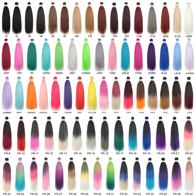 Easy Braids 26-inch Synthetic Jumbo Braids Hair Extensions Ombre Colorful Braiding Hair Pre-Stretched Hair Expo City