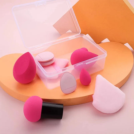 10pcs/set Makeup Sponge Set Mini Finger Puff Triangle Powder Puff Soft Beauty Egg Foundation Cream Concealer Make up Beauty Tool