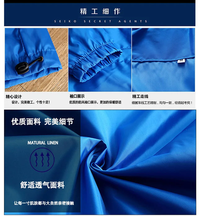 2025New Men's Jacket High Quality FBI Printed Outdoor Sports Jacket Spring Hooded Windproof Fashion Casual Brand Sports Jacket