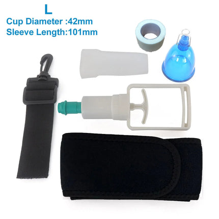 Male Penis Extender Vacuum Cup Set Glans Extension Penise Master Pump Sleeve Belt For Men Stretcher Enhancement Adult Product
