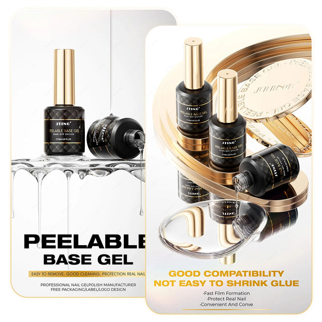 JTING 1pc 15ml New Arrive Peelable Base Coat Gel Nail Polish High Quality Long Lasting Peel off Base Gel Polish