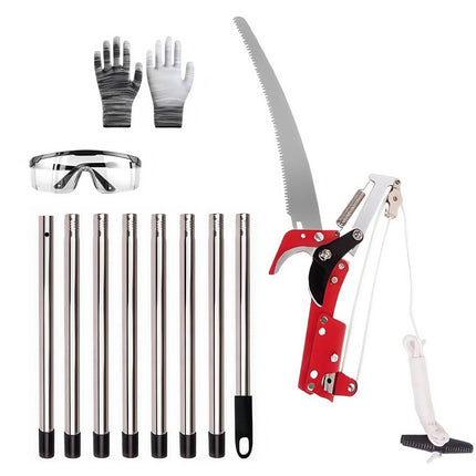 Extendable Tree Pruner Saw High-Altitude Branches Trimmer Pruning Shears Harvester Clipper for Plant Twig Vine for Plant Garden