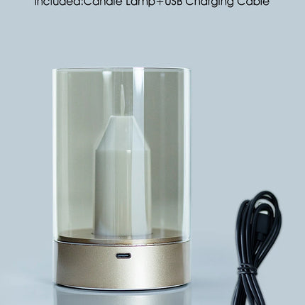 LED Night Light Rechargeable Flameless Candle Motion Sensor Dimmable USB Charging Soft Warm  Bedroom Portable Table Bedside Lamp