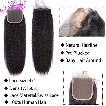 Lace Closure Only 4x4 Water Wave Closure 15A Human Hair Brazilian Lace Closure Deep Curly Straight Body Loose Wave Closure Only