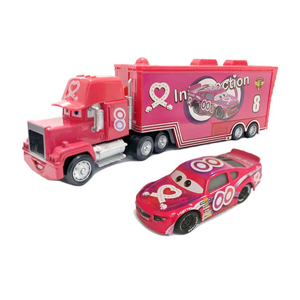 Disney Cars Diecast Lightning McQueen No: 79 No: 86 Alloy Car Container Truck Set Model Car Die Casting Kids Birthday Gifts Toys