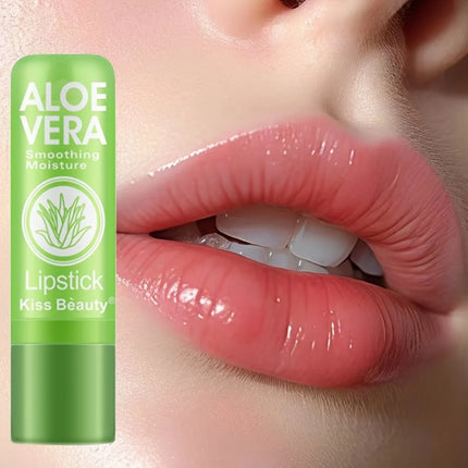 Aloe Vera Color-Changing Lipstick Long-Lasting Moisturizing Temperature-Activated Lip Balm Fade-Resistant Nourishing Lip Care Set