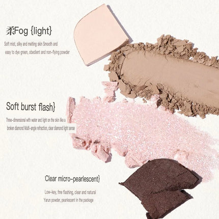 NOVO Four-color Eyeshadow, Matte, Pearlescent, High-gloss, Sweat-proof, Water-resistant, Ins, High-end And Affordable