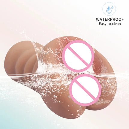 Male Masturbator 2 In 1 Realistic Artificial Vagina Sex Toys For Men Pocket Pussy Blowjob Masturbation Cup Adults Sex Tool 18+