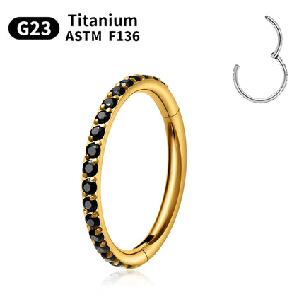 1/10PCS G23 Titanium ASTM F136 Pierced Set Hoop Nose Ring Earring Wome Jewelry Nasal Septum Cartilage Hinge Pitch Nose Ring Lip