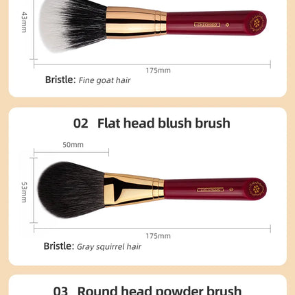 CHICHODO Luxury Makeup Brush All Kinds of Professional Beauty Brush Soft High Quality Animal Hair Brush Cosmetics Tool