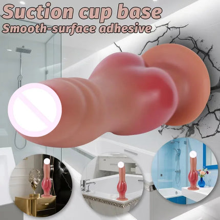 Anal plug dildo leather bag style dildo size can be selected vaginal anal universal masturbator prostate massager Sex toy 18+