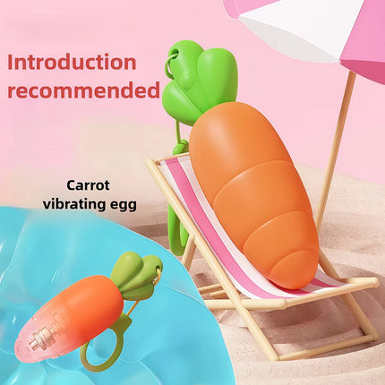 Cute Carrot Vibrating Powerful Mini Bullet 9 Modes for Women Clitoris Stimulator Anal Massage Vibrator Sex Toy for Adult
