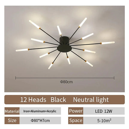 Modern LED Ceiling Lamp Living Room Dining Bedroom Ceiling Chandelier Lights Nordic Design Home Decor Indoor Lighting