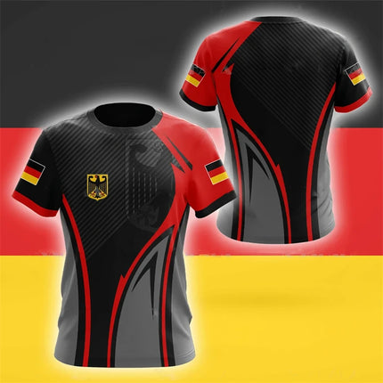 GERMANY T Shirt For Men German National Emblem Print T-shirts Ropa Hombre Summer O-neck Short-sleeved Tops Casual Unisex Tees