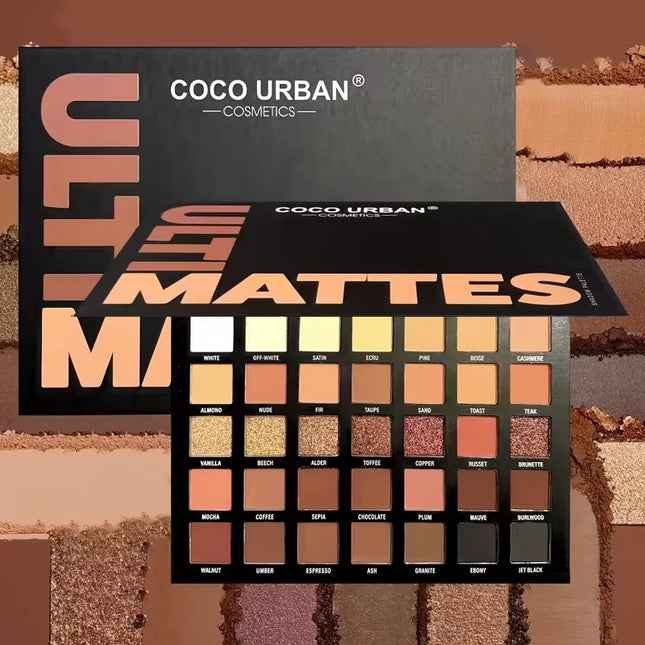 35-Color Eye Shadow palette Matte Shimmer Makeup Plate Highly Colored Color Powder Durable Eye Shadow Makeup Cosmetics