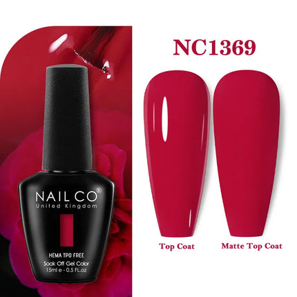 NAILCO 131Colors TPO FREE HEMA Vernis Semi Permanent UV Varnish Gel Nail Polish Nails Art Gel Manicure TOP BASE Varnish Hybrid