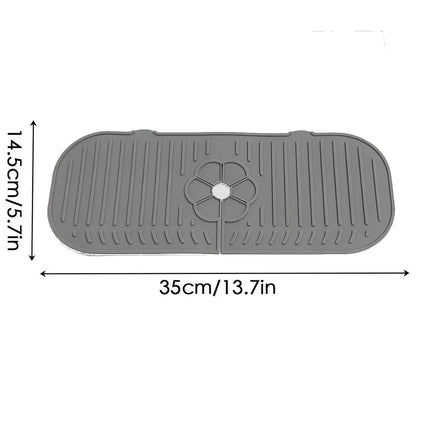 Kitchen Faucet Splash Pad Silicone Sink Faucet Splash Guard Mat Sponge Drain Pad Countertop Protector for Kitchen Bath Gadgets