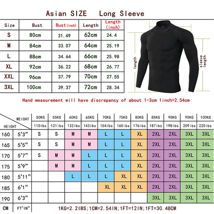 Men's Geometric Print Compression Shirt Quick-Drying Breathable Gym Workout T-Shirt Stretch Turtle Neck Training T-Shirt Tops