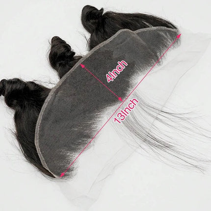 Loose Wave Hair 13X4 Lace Frontal Burmese Human Hair Preplucked 4x4 Transparent Lace Closure Human Hair 8-20 Inch For Women