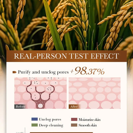 BIOAOUA Rice Raw Pulse Pure Pore Cleansing Oil Makeup Remover Gently Dissolve, Moisturize, Soothe Facial Makeup Remover