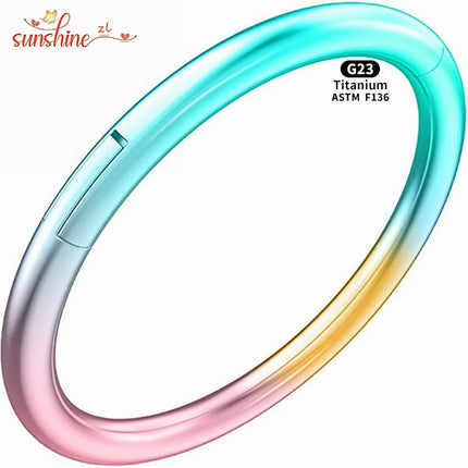 5PCS G23 Titanium Nose Piercing Implant Grade 12G 14G 16G 18G 20G Clicker Diaphragm Tragus Piercing Sexy Body Jewelry Wholesale
