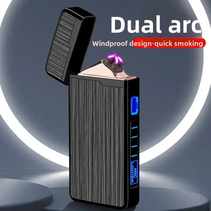 Rechargeable Plasma Dual Arc Lighter for Smokers Electric Encendedores Eléctrico Lighter Rechargeable Type C Type