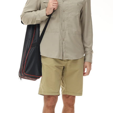 Summer Men's UPF 50+ Casual Long Sleeve Fishing Shirts, Lightweight Tactical Button Down Shirt with Breathable Back Mesh