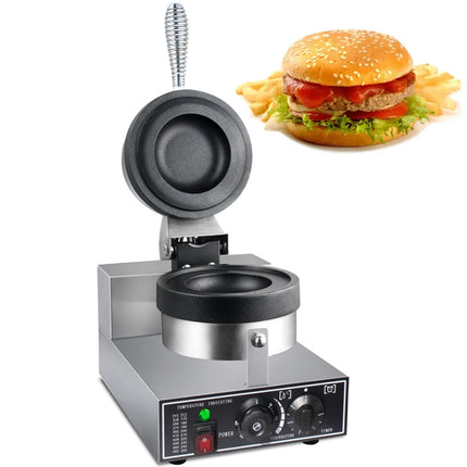 HPH2O Commercial Electric UFO Burger 1300W Gelato Panini Press Maker Sandwich Maker Stainless Steel Burger Baking Equipment