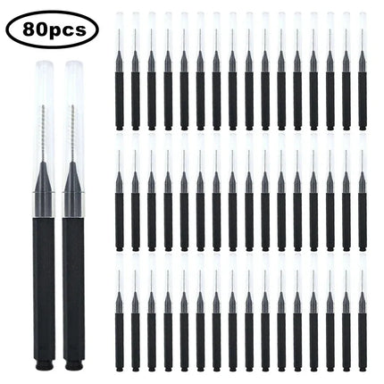 Mini Eyebrow Brush Set - 80/100PCS Disposable Bendable Brow Lifting Brush Micro Eyelash Applicators for Grooming Tools