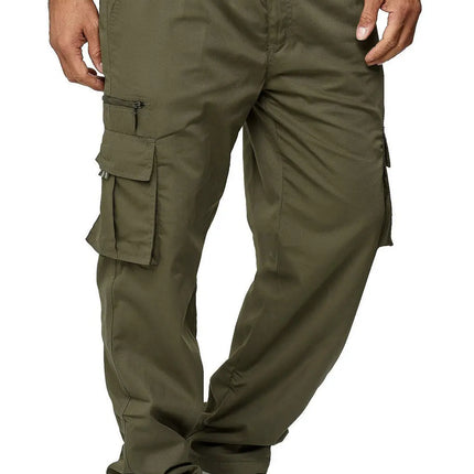 2022 new Sweatpants Streetwear Trousers Men's Pants Stripes Drawstring Zipper Pockets Cargo Pants Men's Overalls Running pants