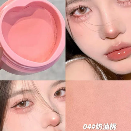 Flortte Air Powder Blush Cream Highlight Natural Nude Repair Brightening Face Thin Glitter Pure Desire Makeup With Puff