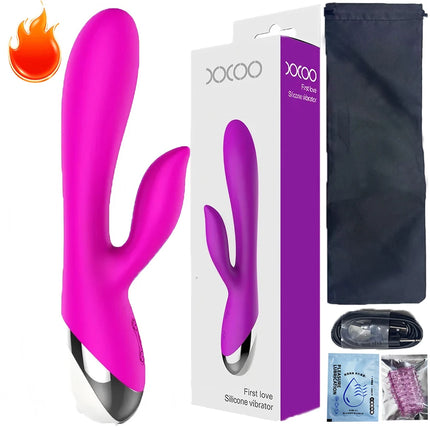 10 Speed G Spot Vibrator USB Rechargeable Powerful Dildo Rabbit Vibrator for Women Clitoris stimulation Massage Adult sex toys