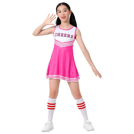 Summer Cheerleading Performance Costumes Gymnastics Dancing Dress Girls School Party Uniform Socks Suit Family Matching Clothing