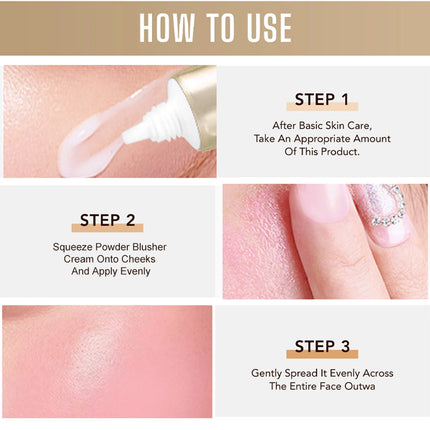 Magic Temperature-Changing Blusher Waterproof Silky Smooth Liquid Blush Pink Cheek Rouge