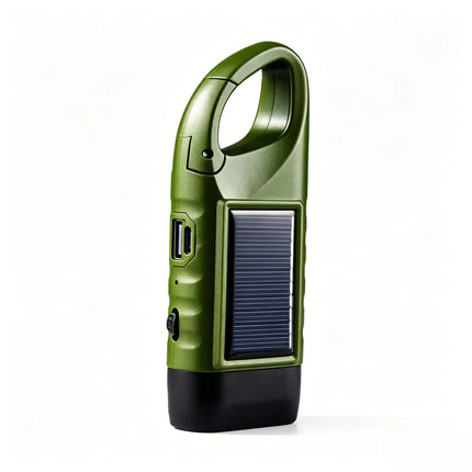 New Upgrade Rechargeable High Power Solar LED Flashlight With Power Bank Waterproof Multifunctional Hand Lamp For Outdoor