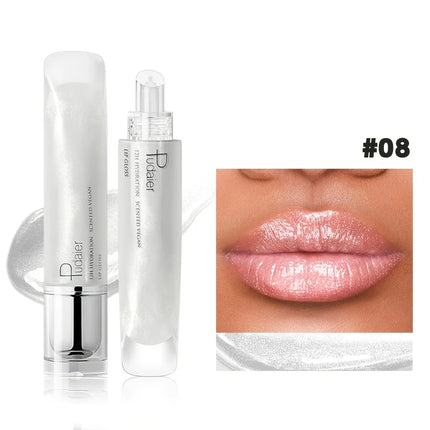 Non Sticky Waterproof Lip Gloss High Shine Long Lasting Moisturizing Plumping Lip Glaze Easy Application