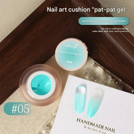 5ml Nail Art Cushion Gradient Painting Gel Black Ombre Patting Gel Polish UV/LED Blush Blooming Aura Manicure Nail Polish Tools