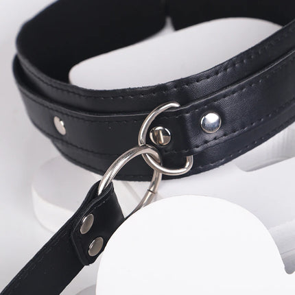 Neck to Wrist Restraints Kit Sexy Women BDSM Fetish Behind Back Handcuffs Collar Adjustable Bondage Set Couple SM Sex Game Tool