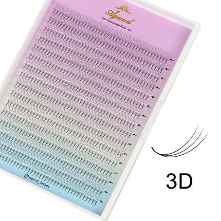 AGUUD 320 Fans Premade Volume Fans Eyelashes Extension 3D-40D Thin Pointy Base Russian Volume Fans Lashes Extension Makeup