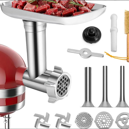 Metal Food Grinder Attachments for all KitchenAid chef Stand Mixers Series. Meat Grinders, Sausage Stuff high quality 2024