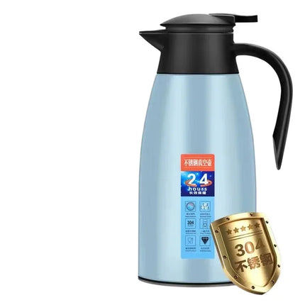 2L Thermal Coffee Bottle Stainless Steel Vacuum Flasks Office Hot Coffee Thermos Insulation Kettle Hot Water Thermos Pot