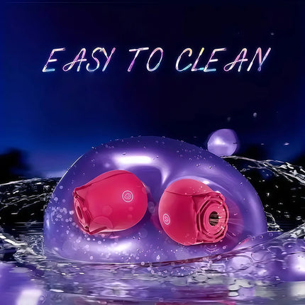 Sucking Vibrator Rose Sex Toy for Women, 10-Speed Vibrator Automatic Adult Sex Toy Tongue Licking Rose Flower Vibrator Massager