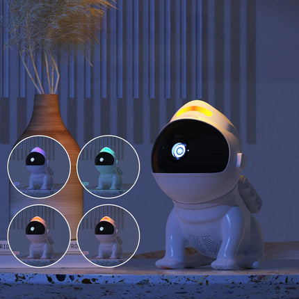 2026 New Space Dog Galaxy Moon Projection Light Bluetooth Speaker Dynamic Star Light Star Top Ambient Light