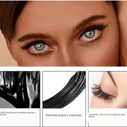 5D Mascara Waterproof Thickening Lengthening Curling Liquid Fiber Mascara Long-Lasting Curling Eyelash Extension Cosmetics