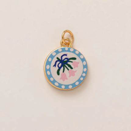 Popular DIY Color Accessories Pendant for Women's 12th Birthday Love Flower charms jewelry making