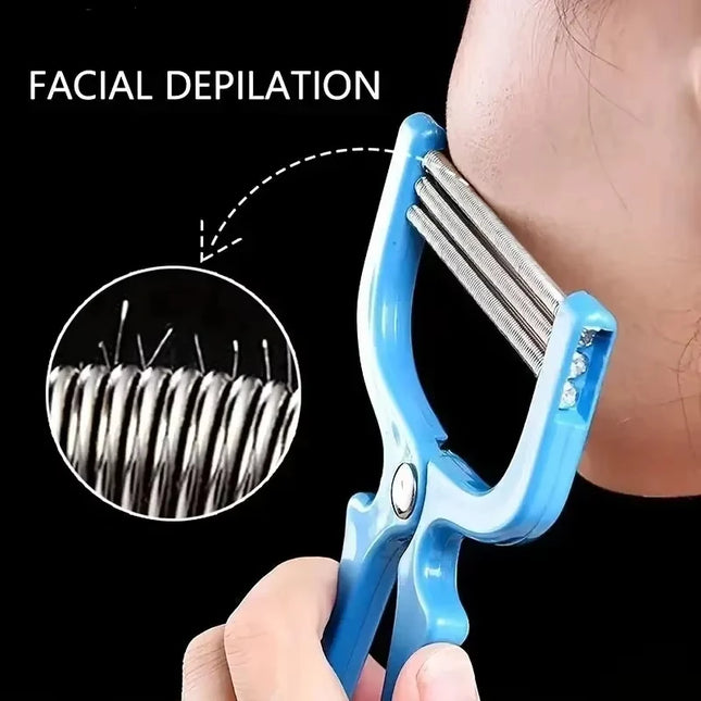 Facial Hair Removal Device, Safe Handheld Spring Roller Type, Women's Facial Hair Removal Tool, Facial Beauty Cleansing